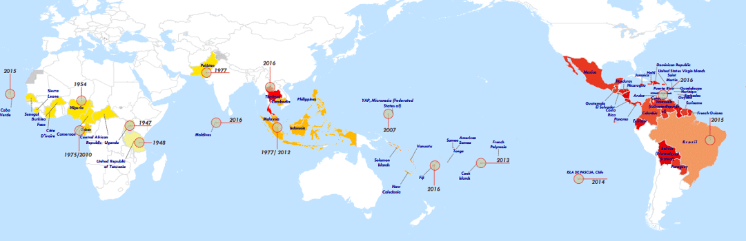 Zika History Map
