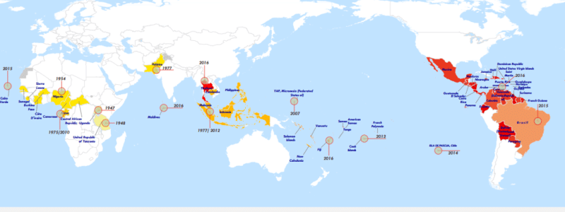 Zika History Map